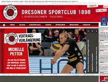 Tablet Screenshot of dresdnersportclub.de